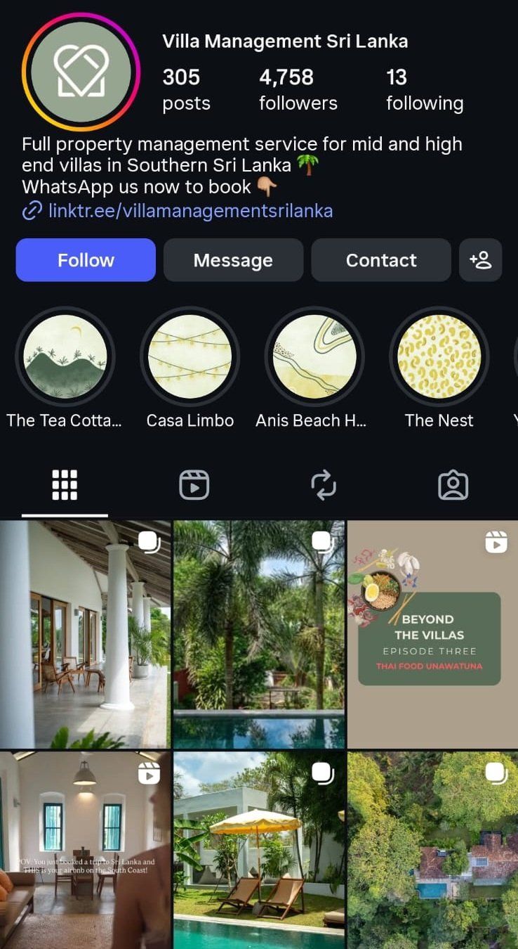 Villa Management Sri Lanka